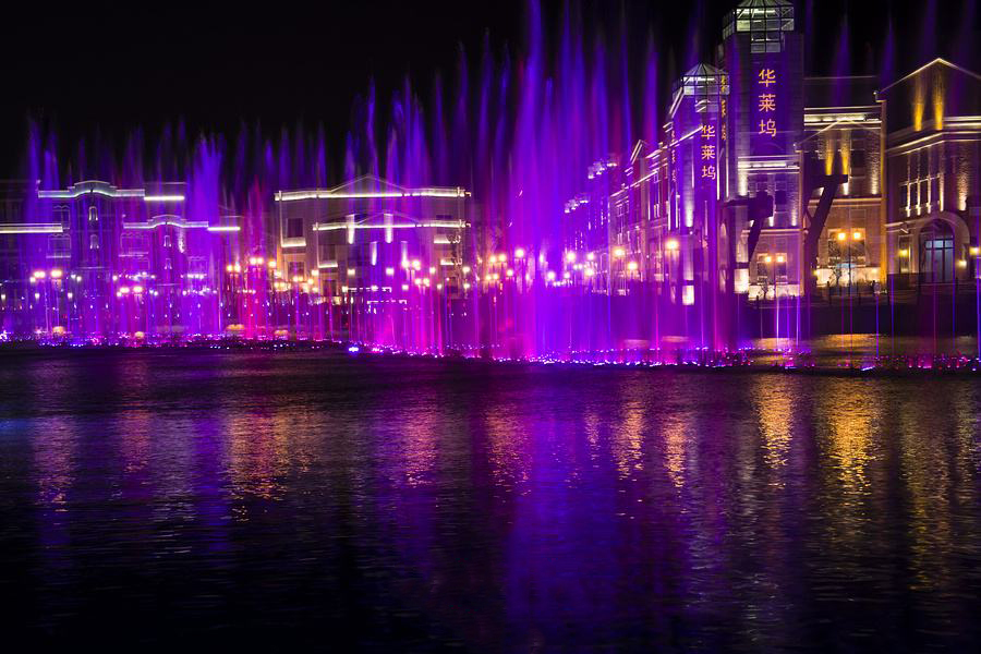 音樂噴泉夜景